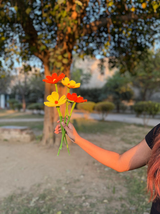 Crochet Flower Bouquet – Handcrafted Forever Blooms