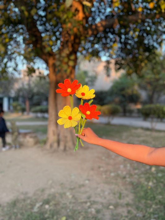 Crochet Flower Bouquet – Handcrafted Forever Blooms